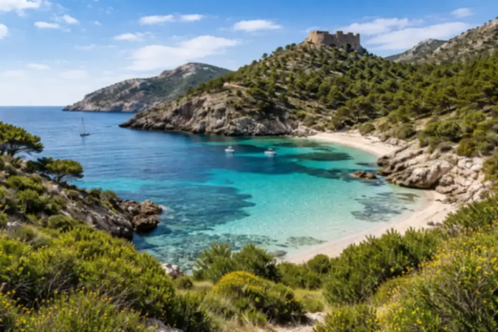 Cala nascosta a Cabrera