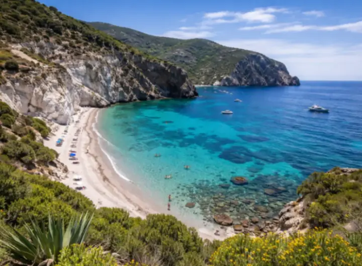 Spiaggia di Lipari e scogliere bianche